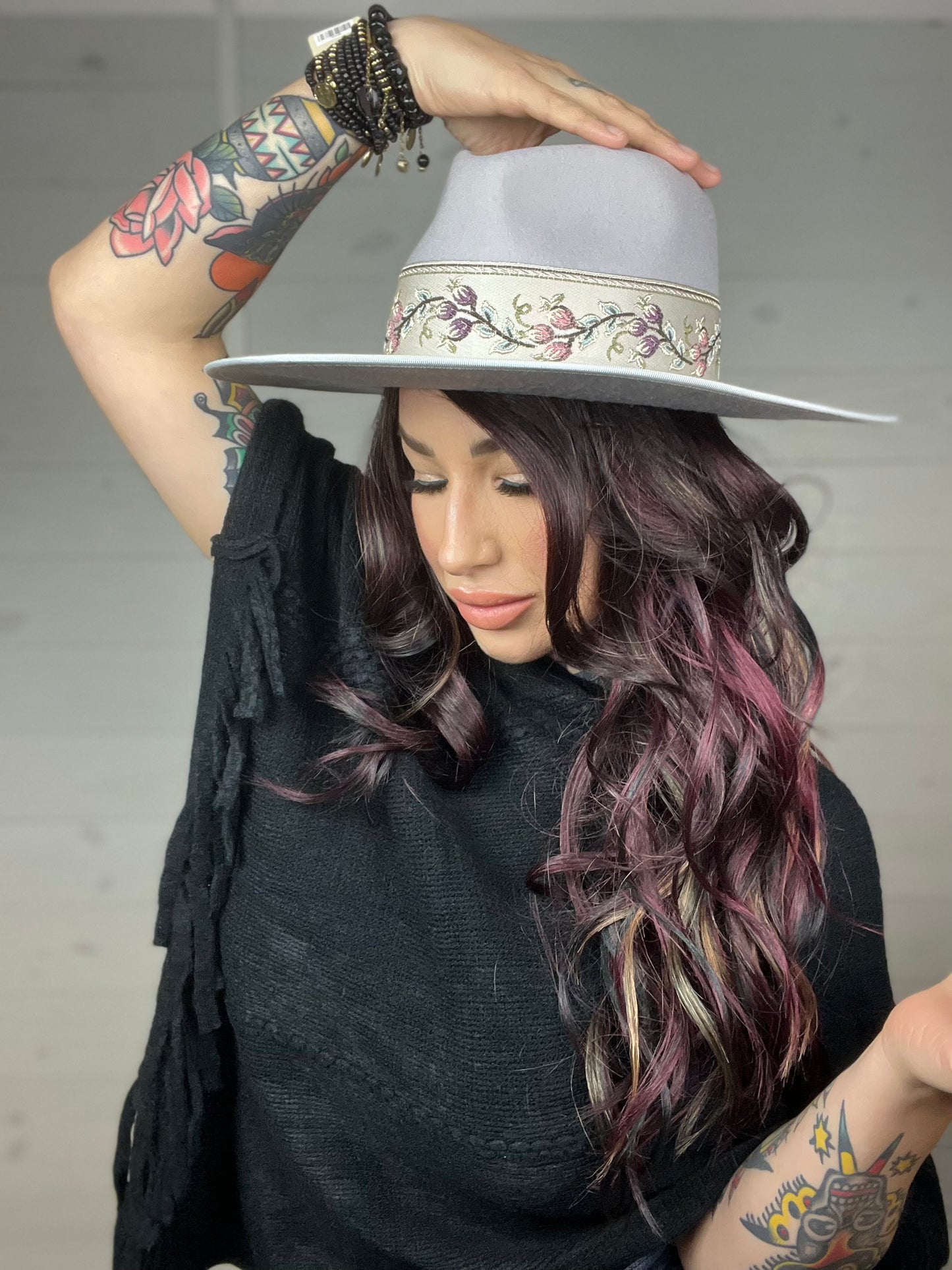 Days To Remember Adjustable Genuine Wool Wide Brim Hat