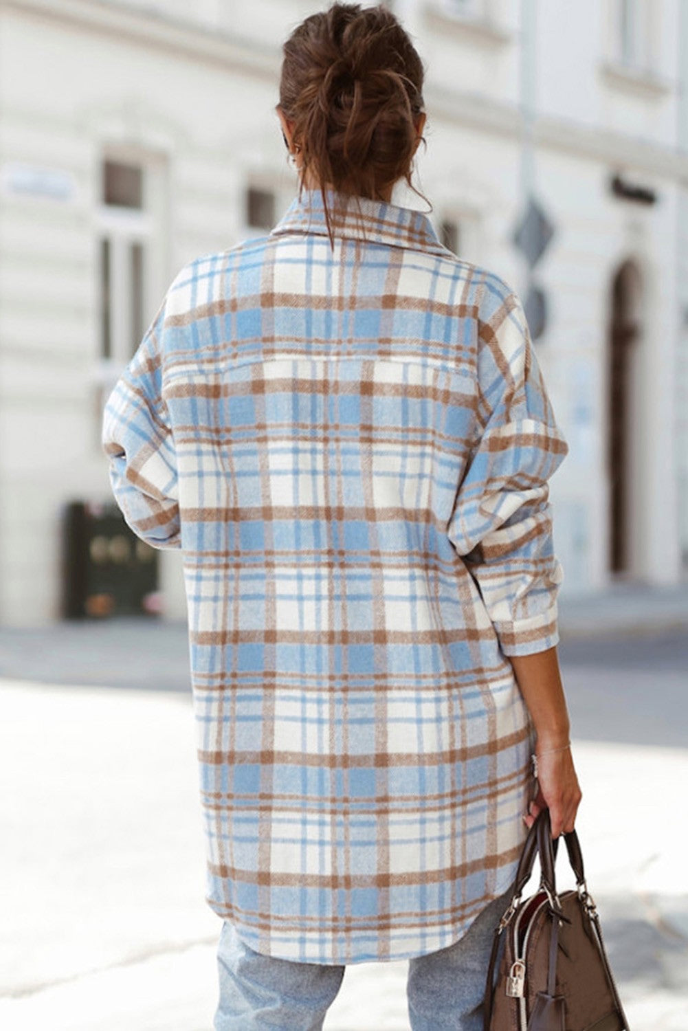 Sky High Curvy/Reg Plaid Shacket