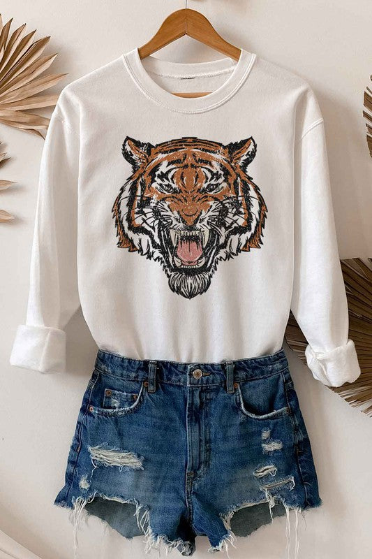 TIGER GRAPHIC SWEATSHIRT (Multiple Colors) - BP