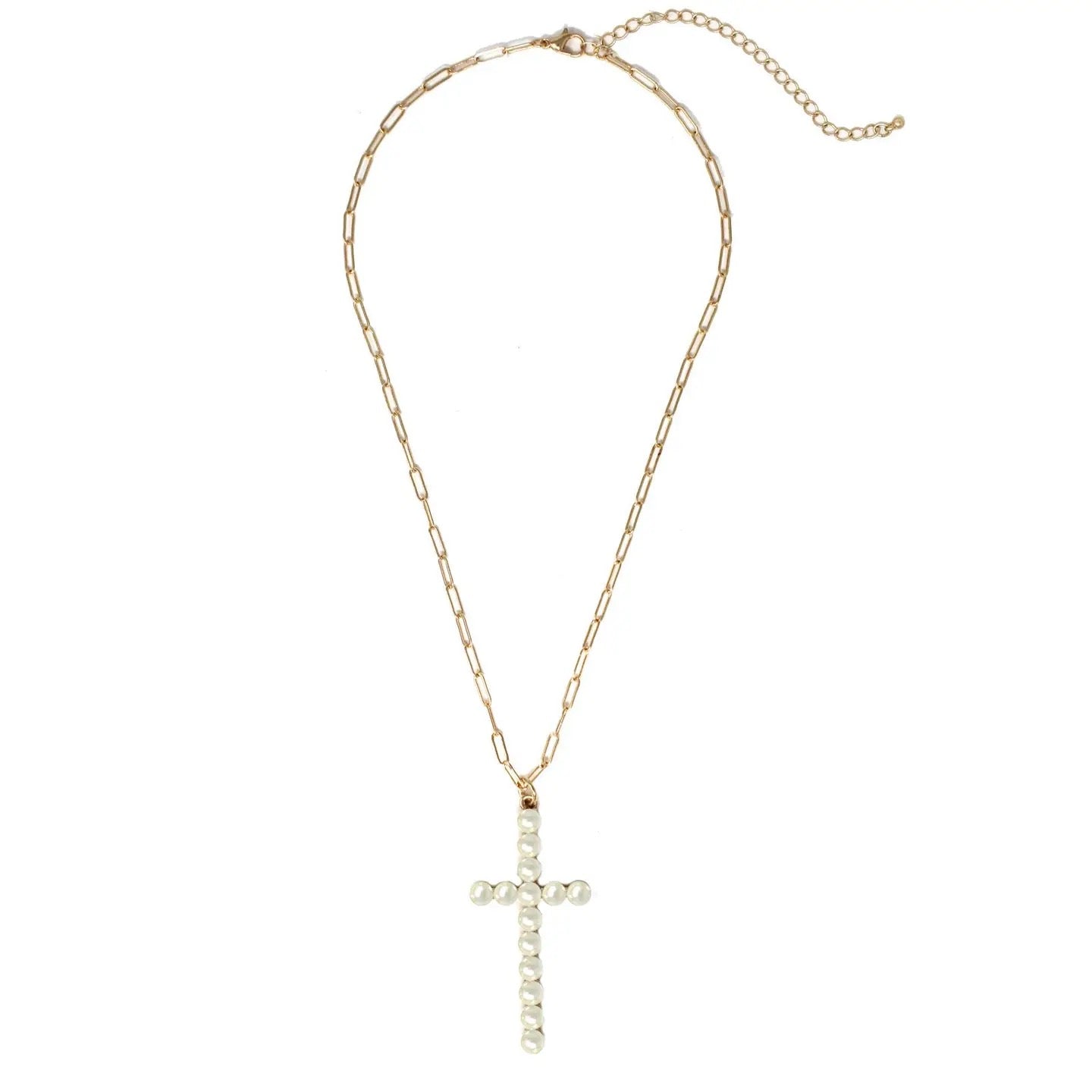 Pearl Cross Necklace