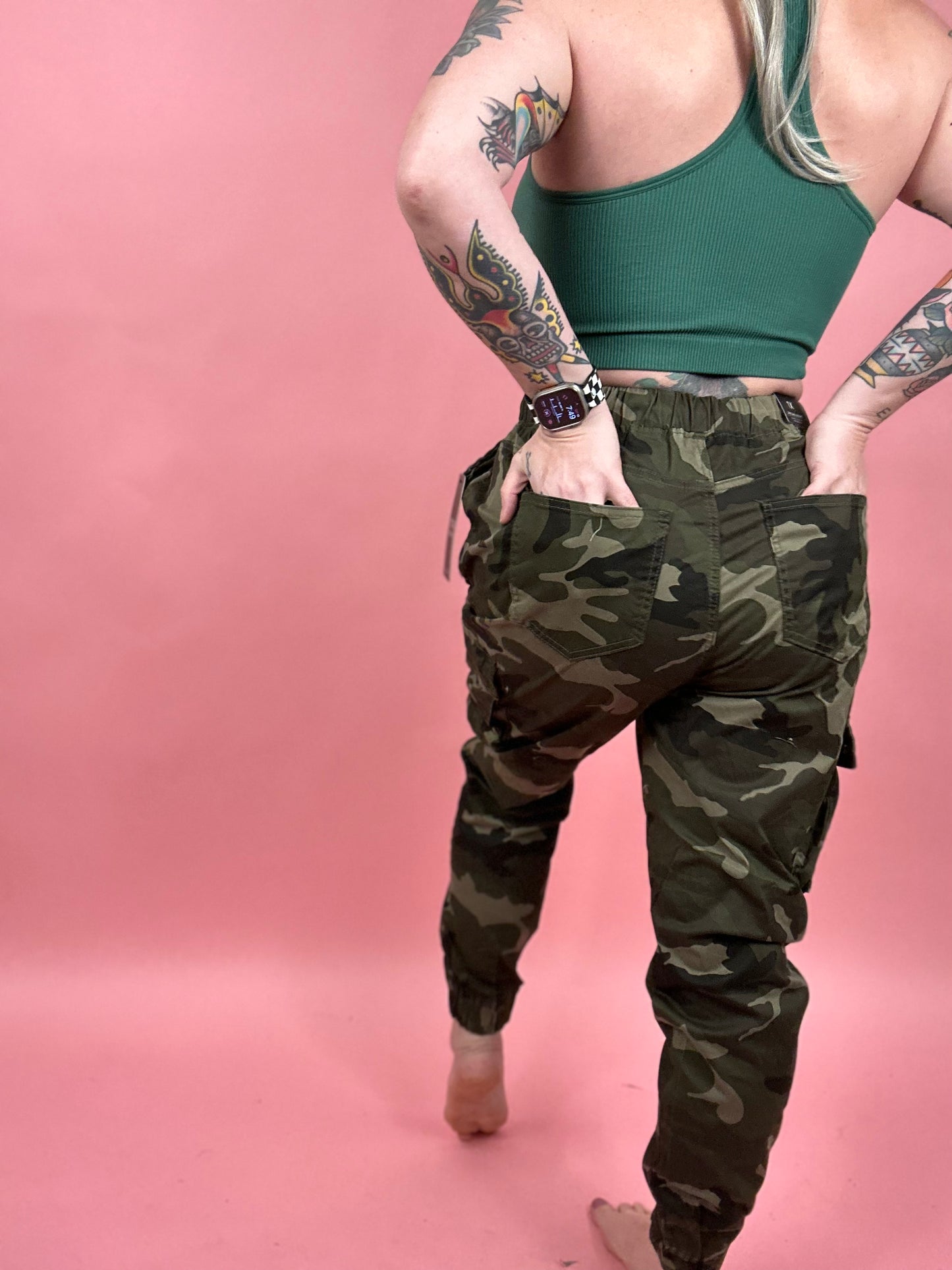 So Fetch Curvy/Reg Camo Joggers