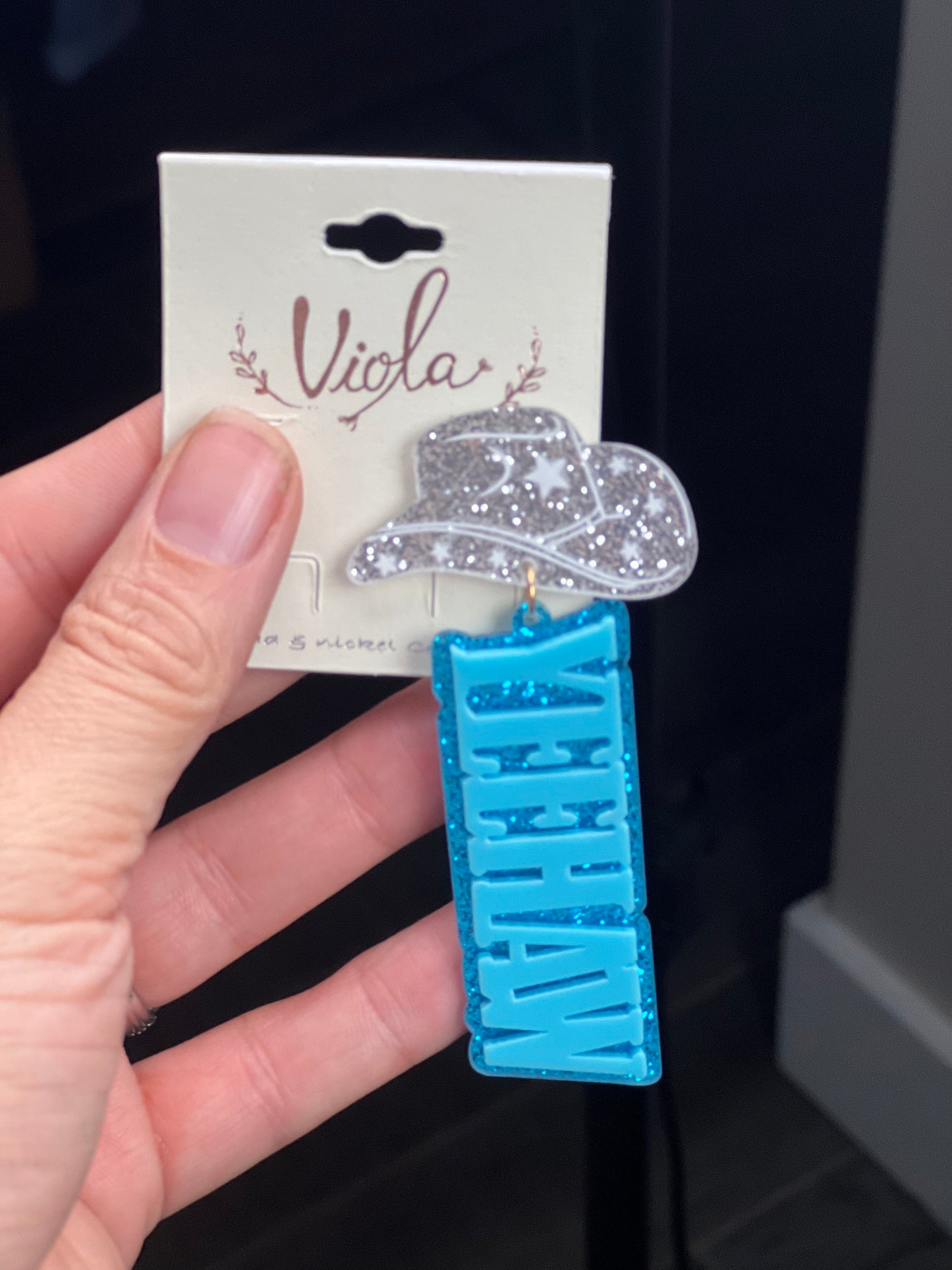 Yeehaw Acrylic Earrings