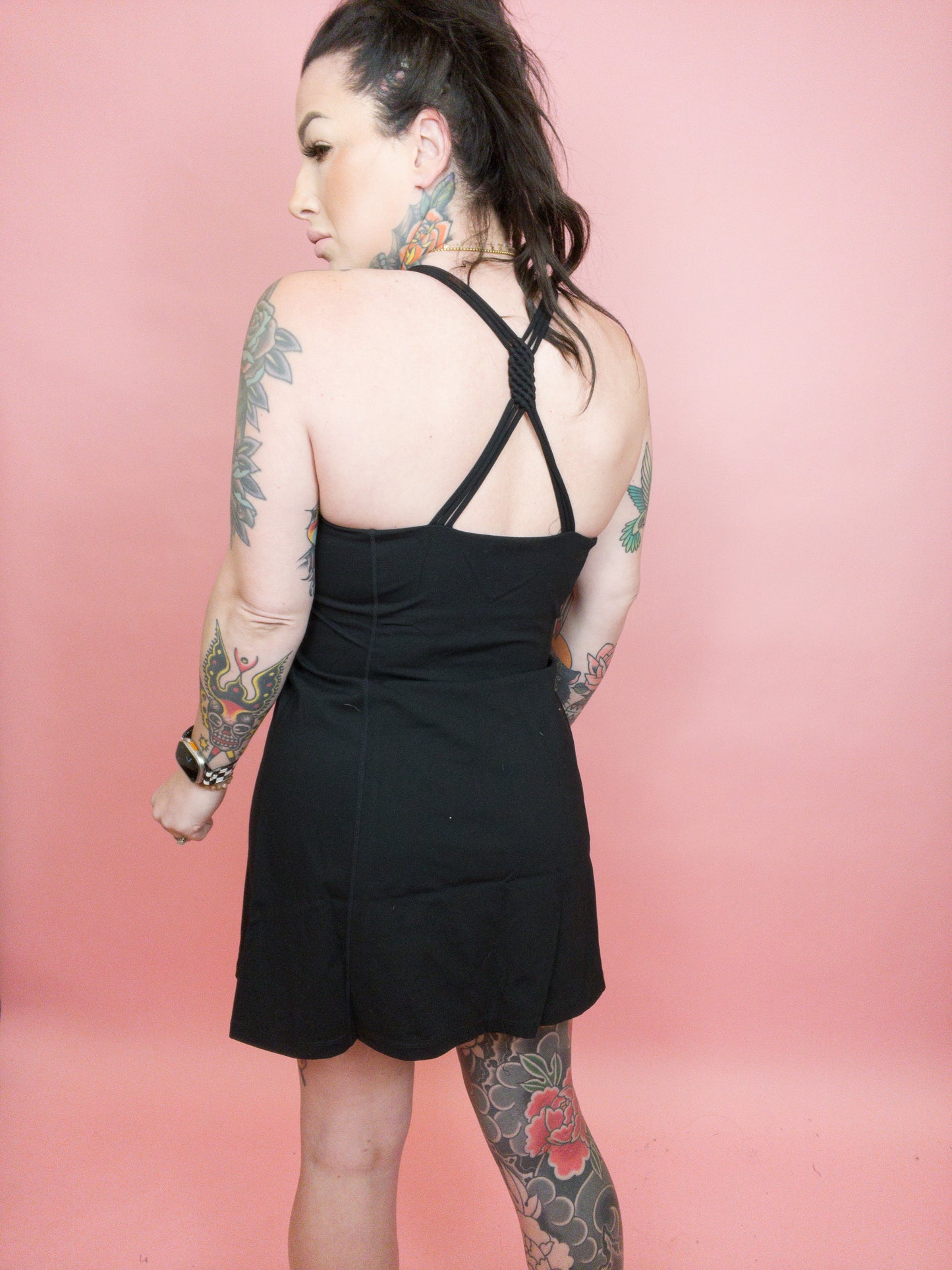 Twist It Up Racerback Curvy Tennis Dress (Multiple Colors)