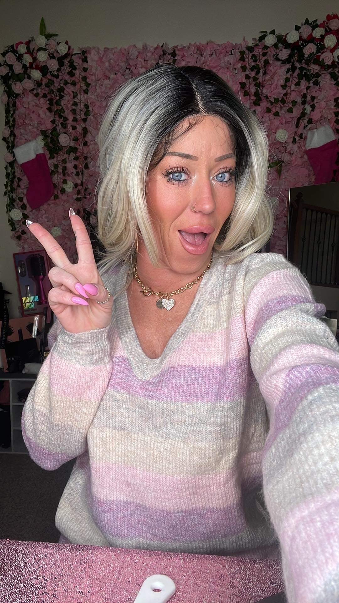 Wall To Wall Striped Woven Sweater