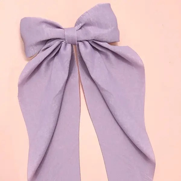 Sheer Bow Ribbon Hair Clips