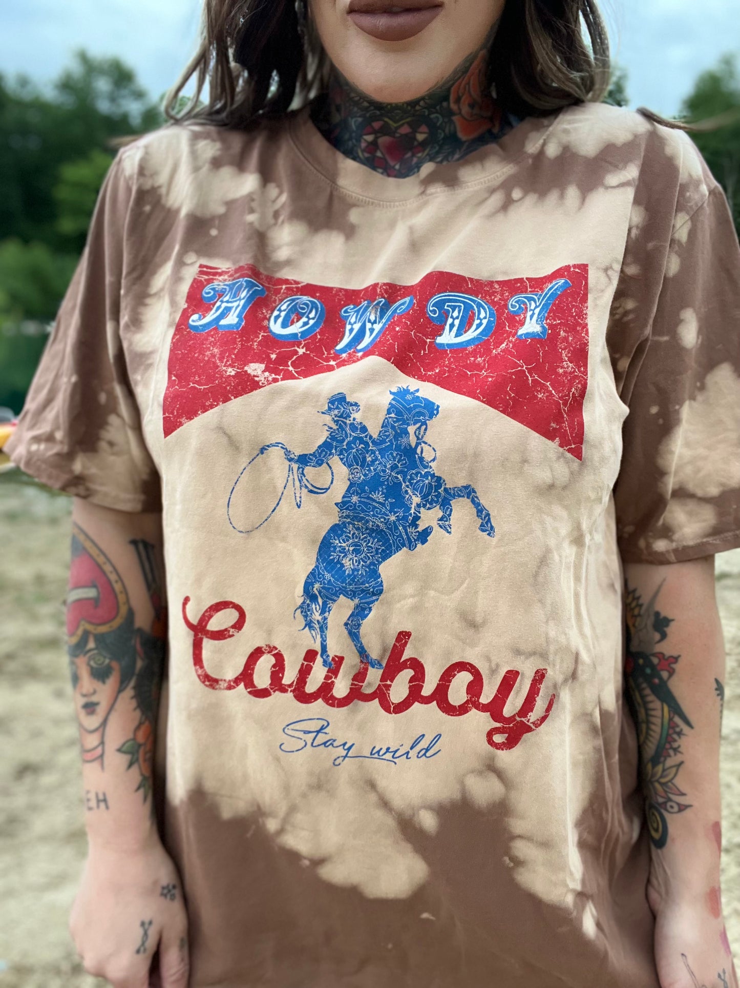 Howdy Cowboy Oversized Tee