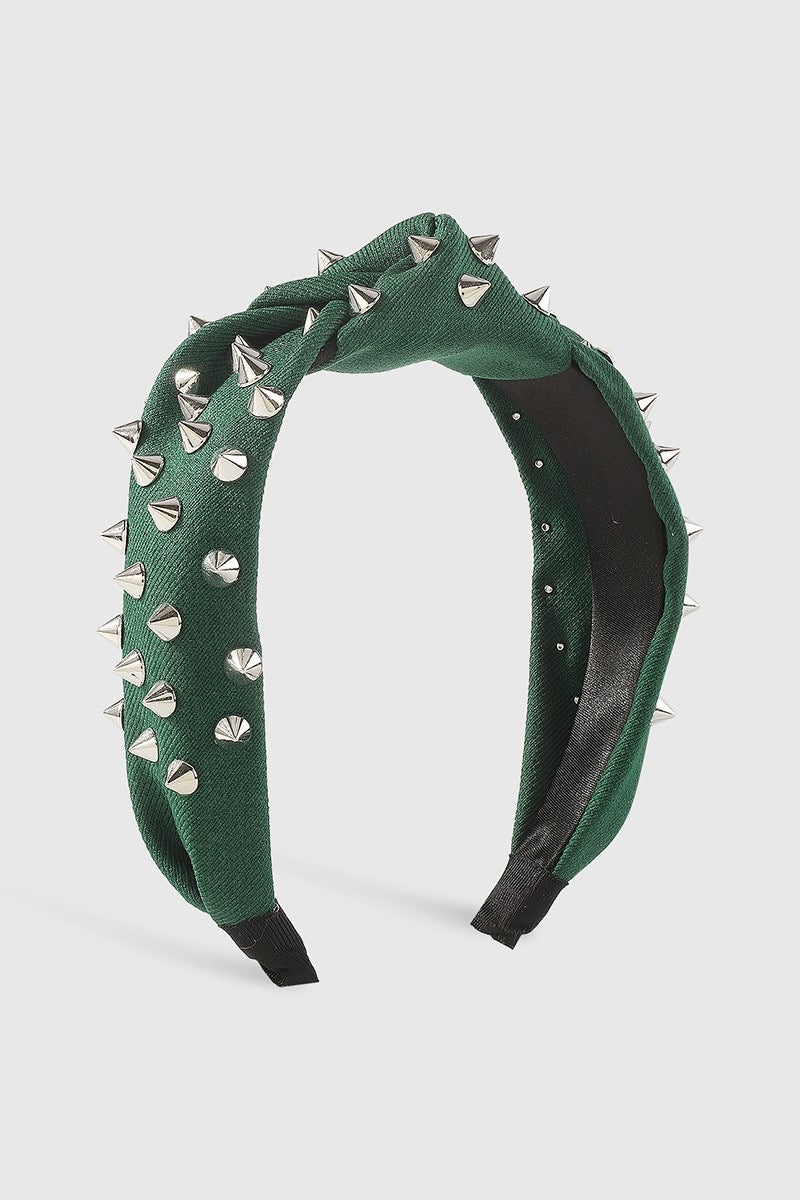 Redeeming Feature Silver Spike Topknot Headband