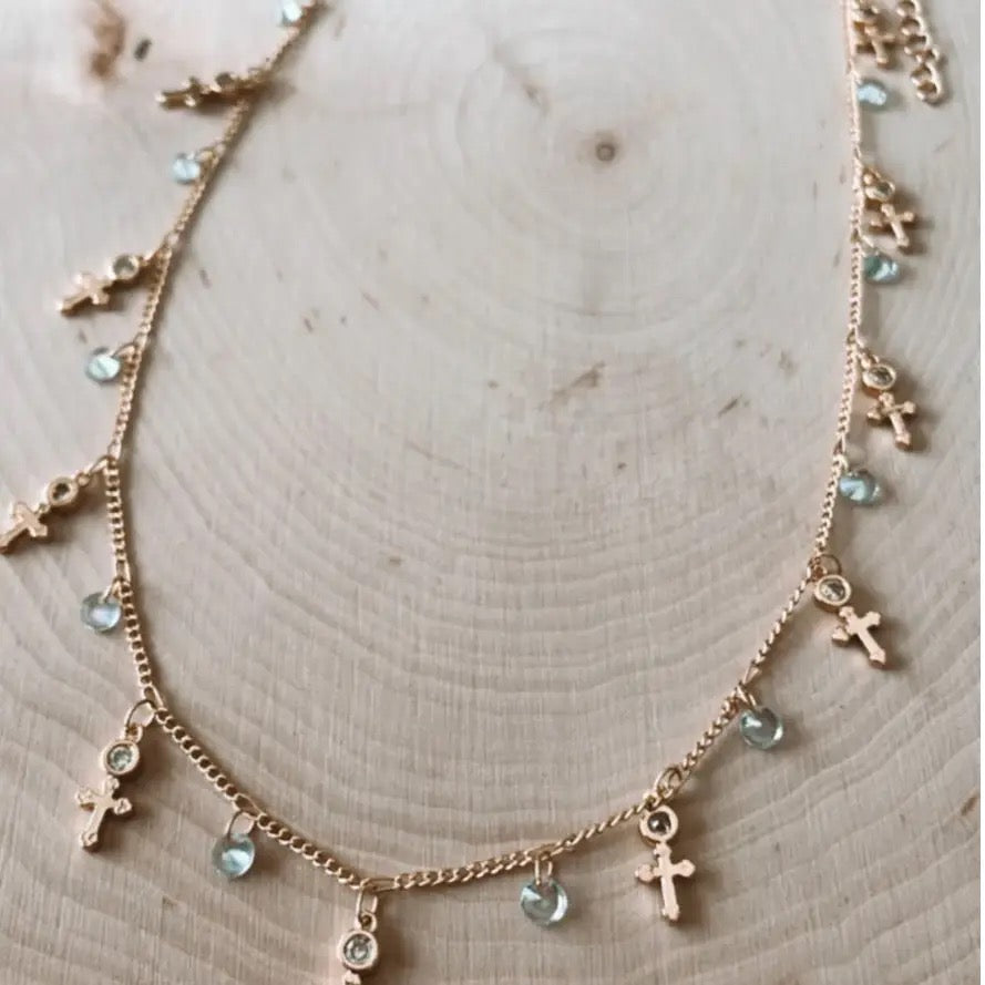 Happy Days Cross Choker