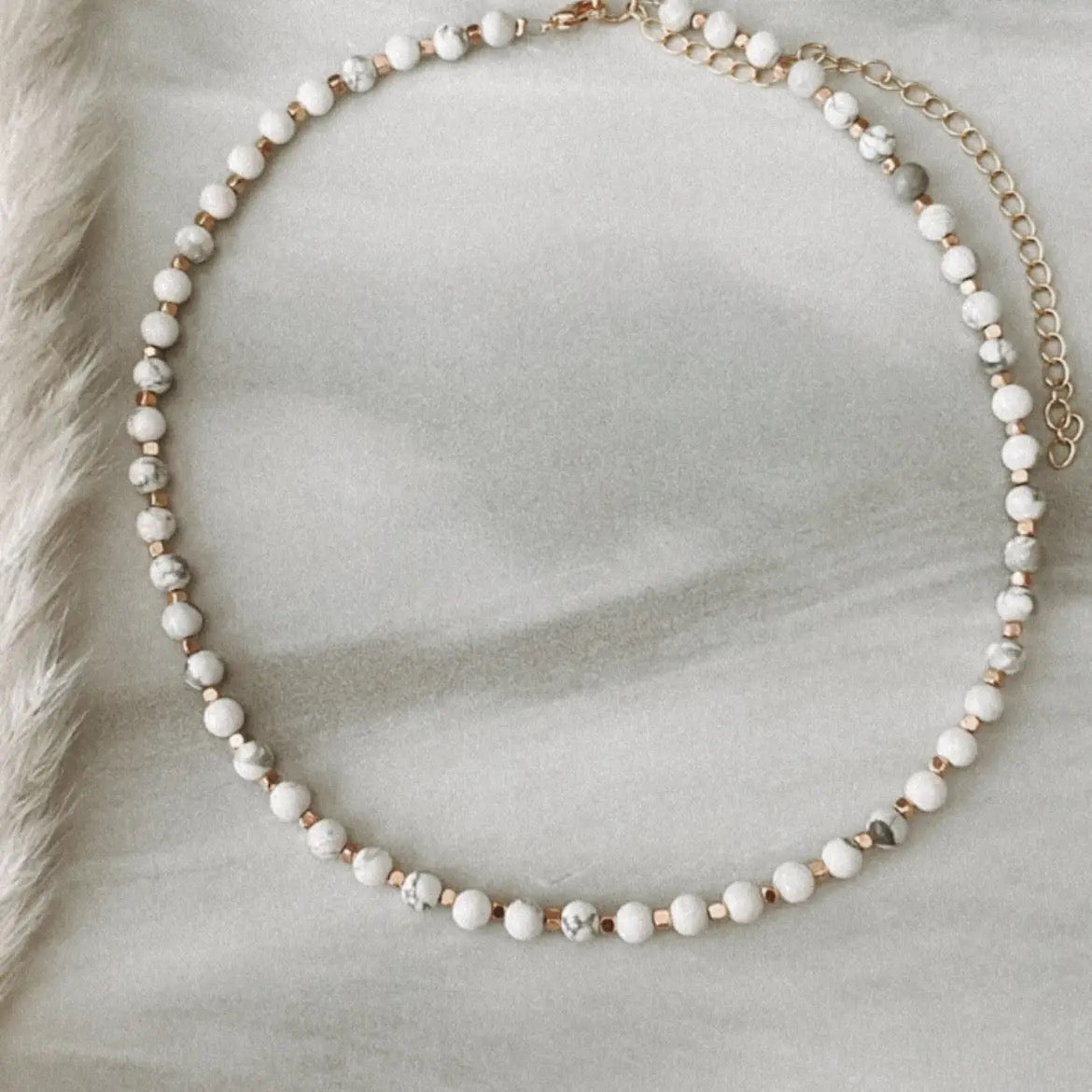 Divine Intervention Howlite Choker