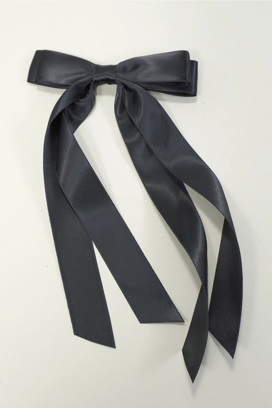 Sweet Society Long Double Bow Satin Hair Clip