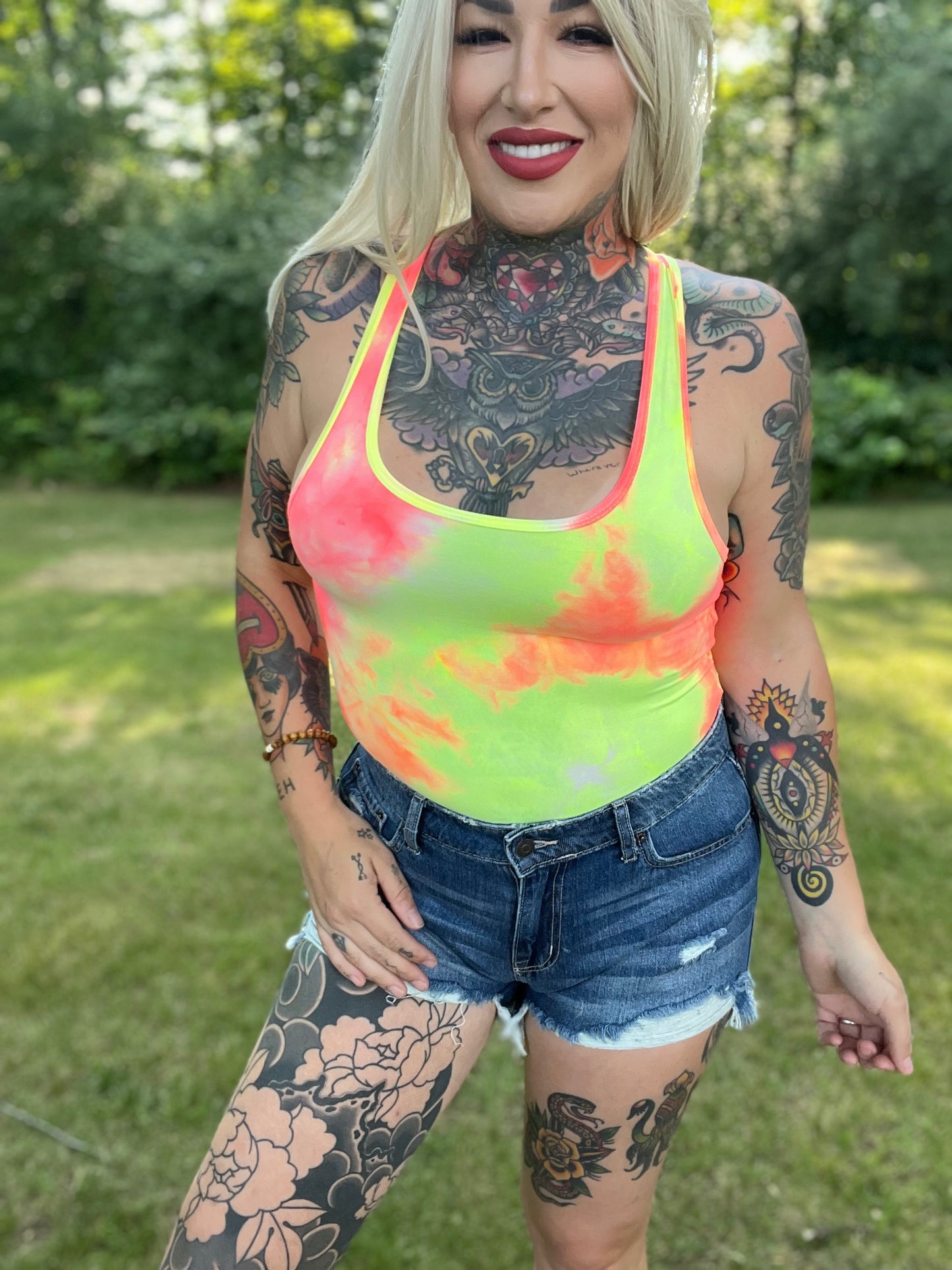 Cool Girl TieDye Bodysuit (Multiple Color Options)