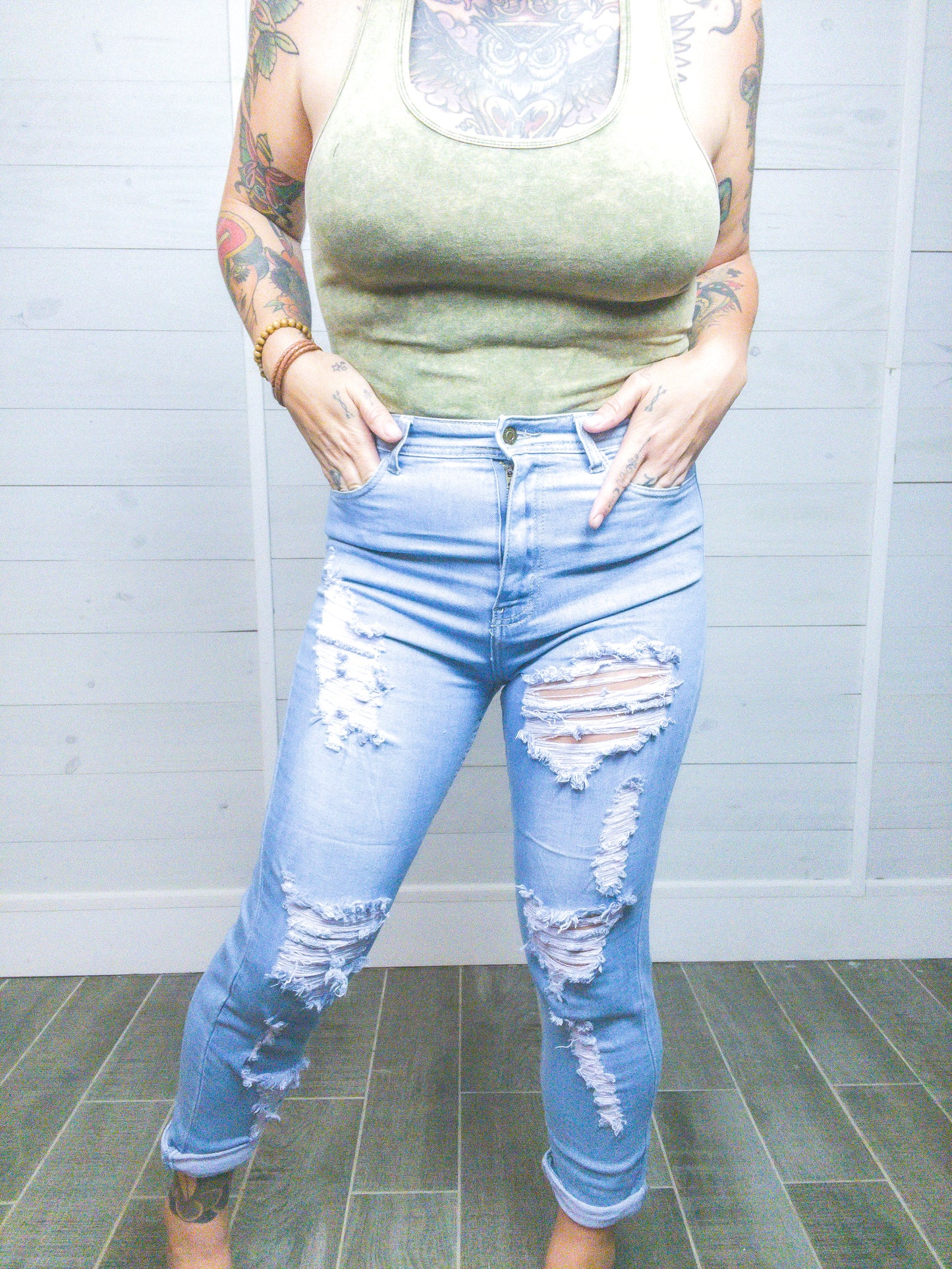 I’m With The Band High Waisted Mom Jeans