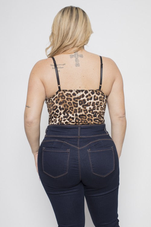 Love Bites Leopard Curvy Bodysuit 🔥