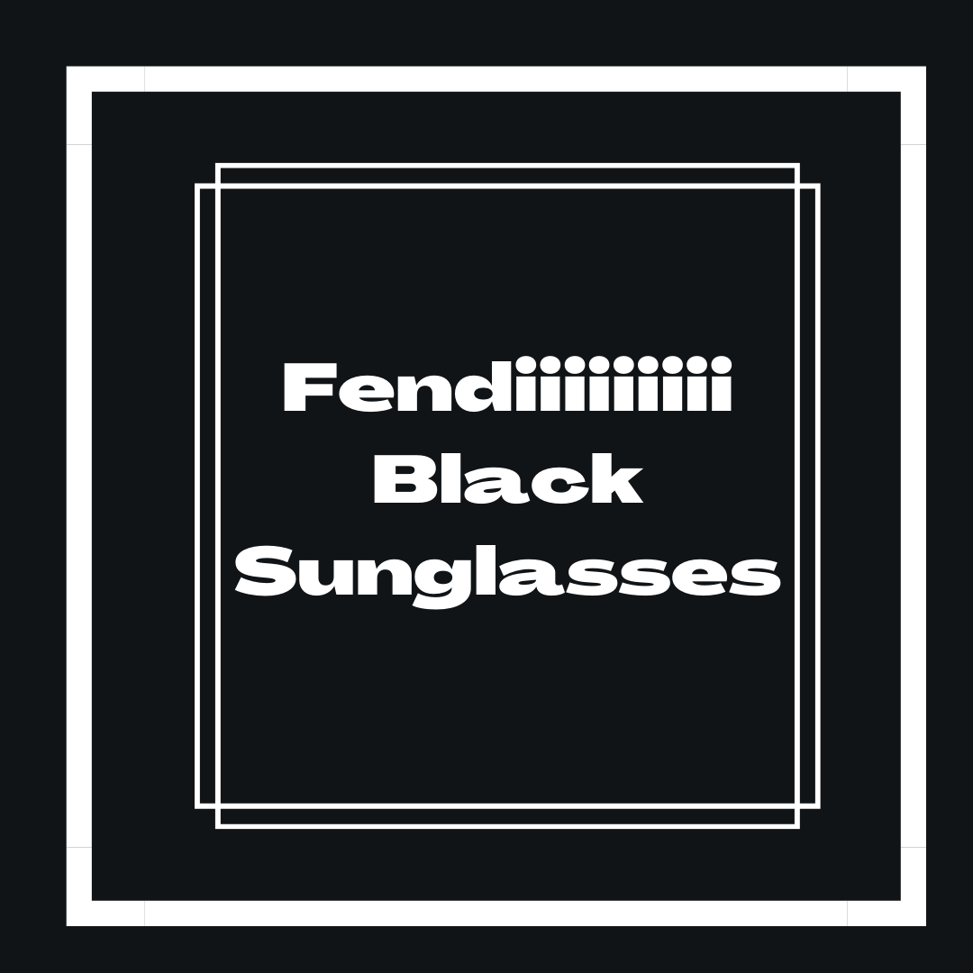 Fendiiiiiiiii Black Sunglasses