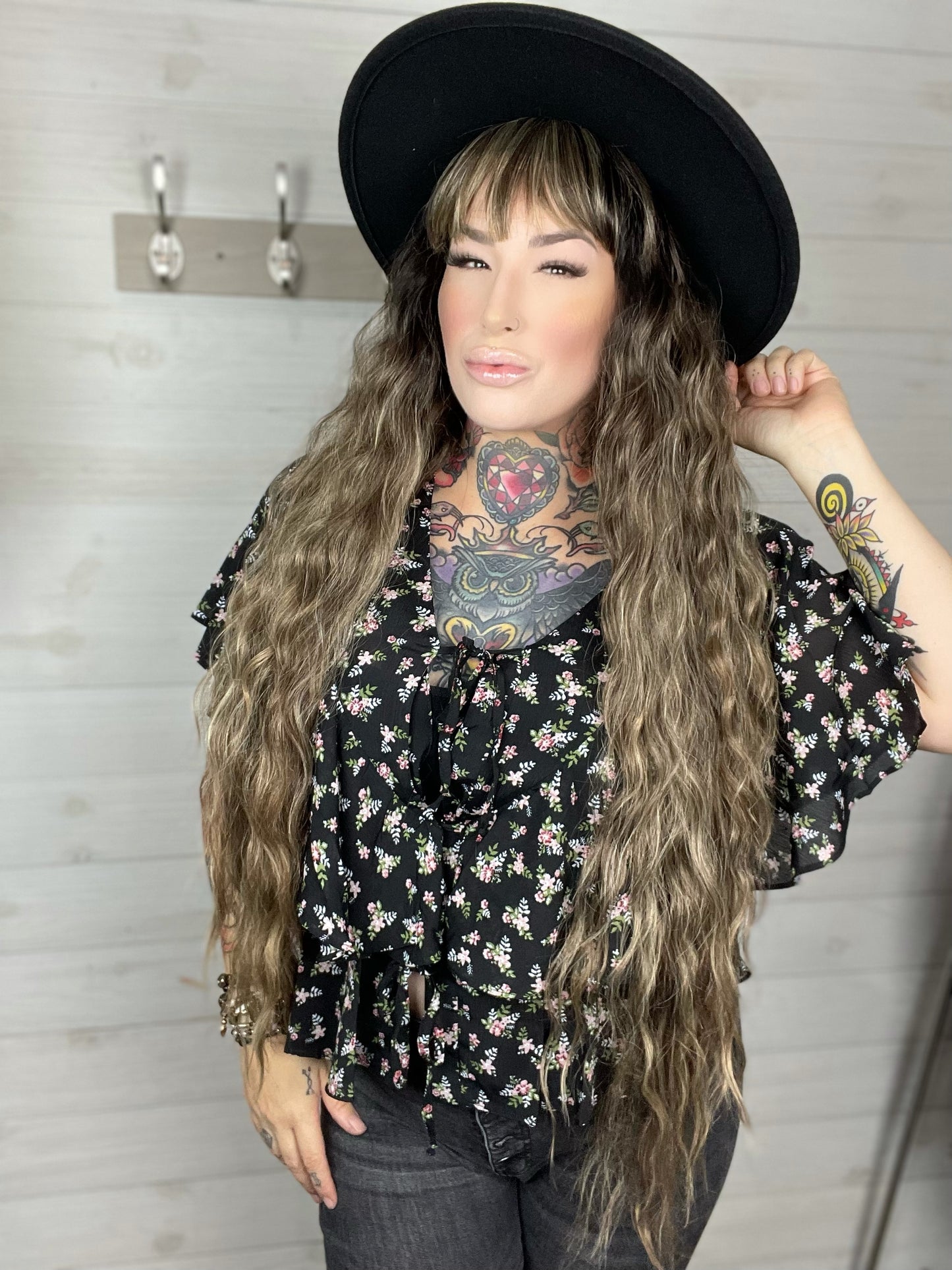 Sweeter Than The Rest Plus Size Chiffon Ruffle Blouse