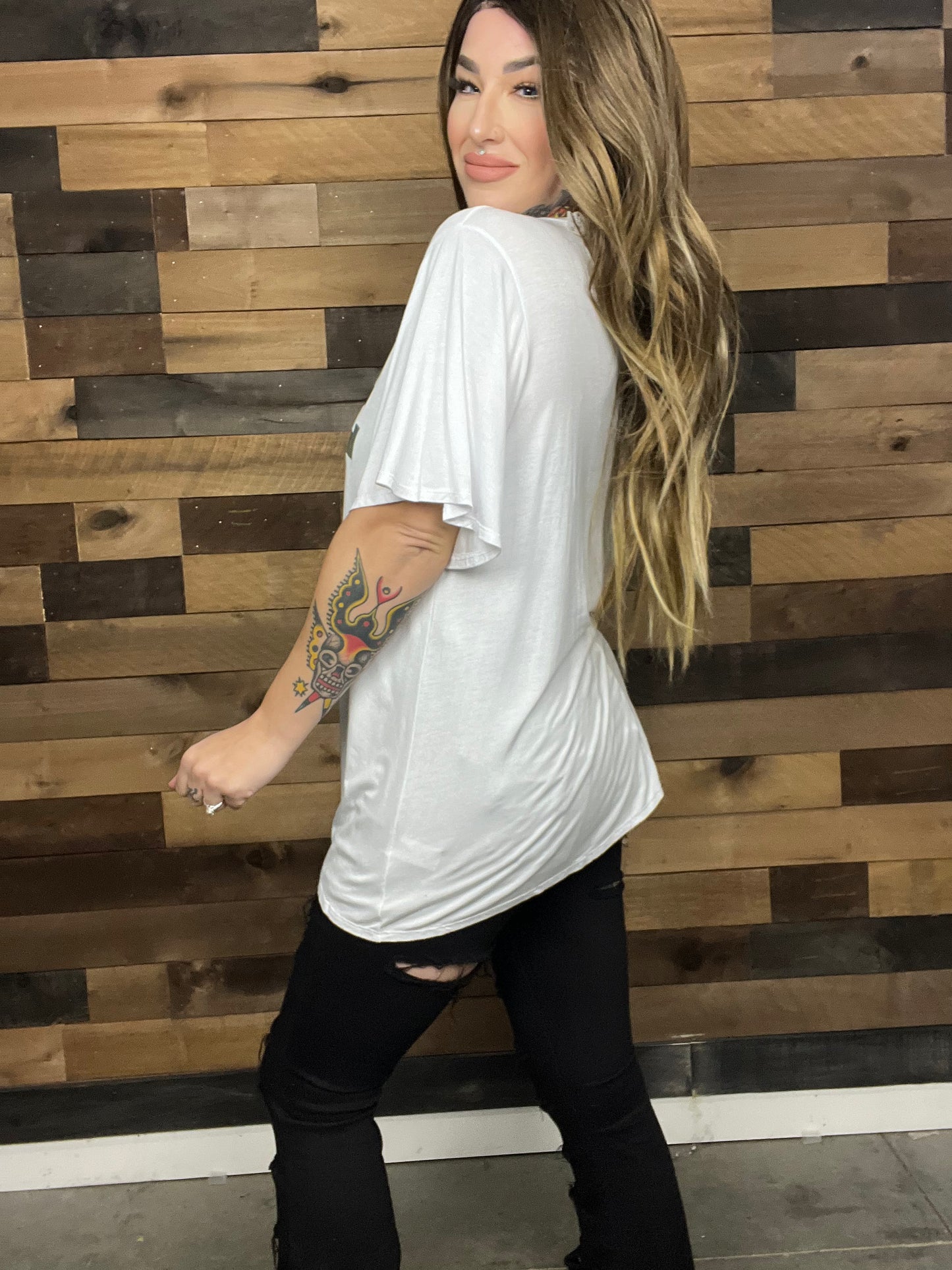 Holographic Lovin Curvy Tee
