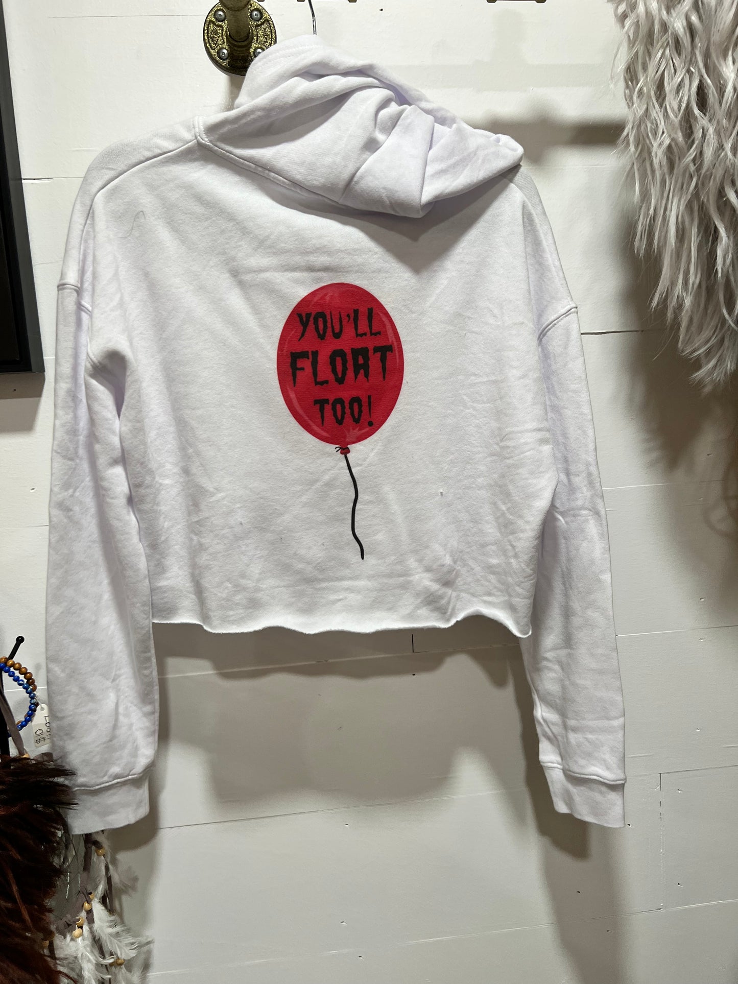 Pennywise Horror Cropped Hoodie