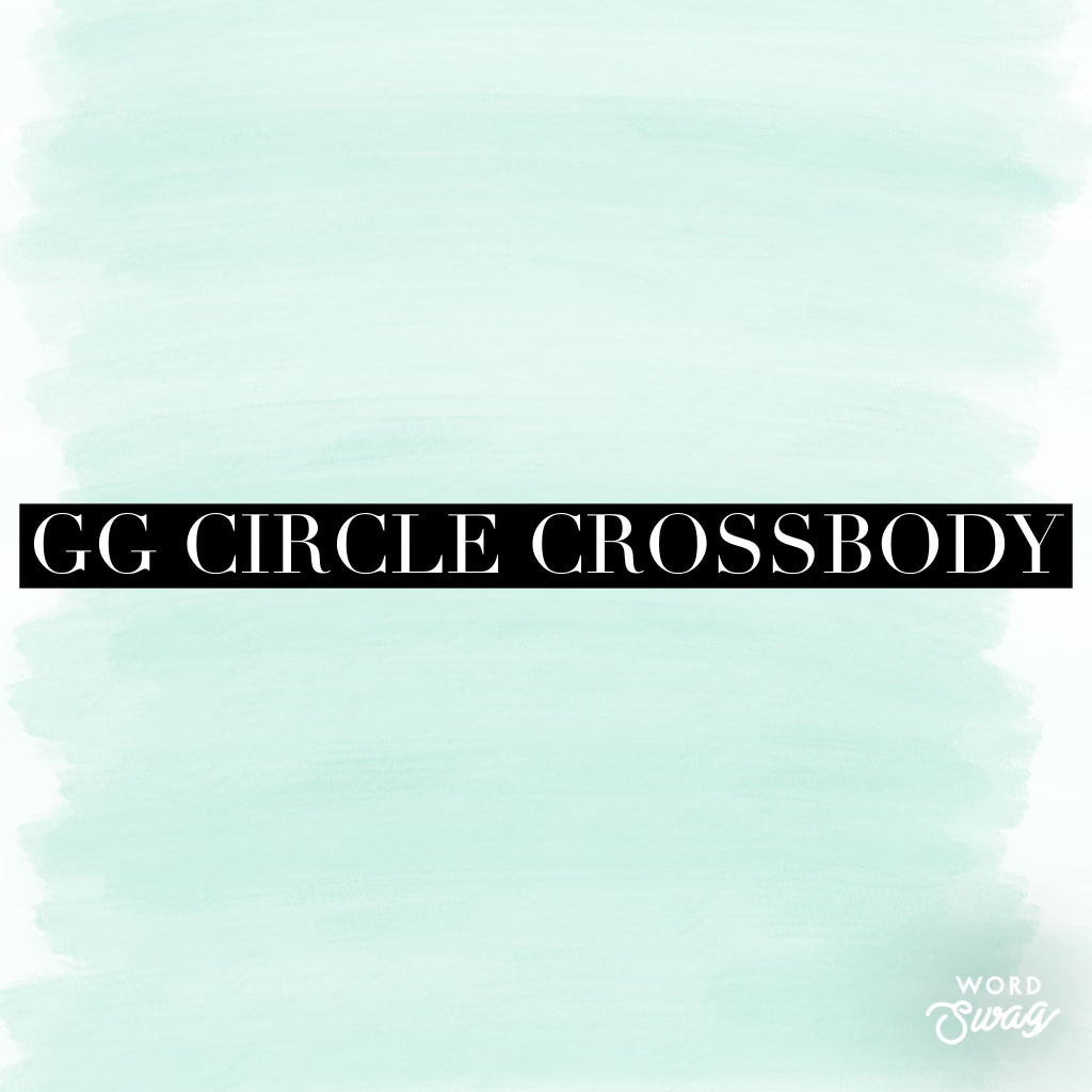 GG Circle Crossbody