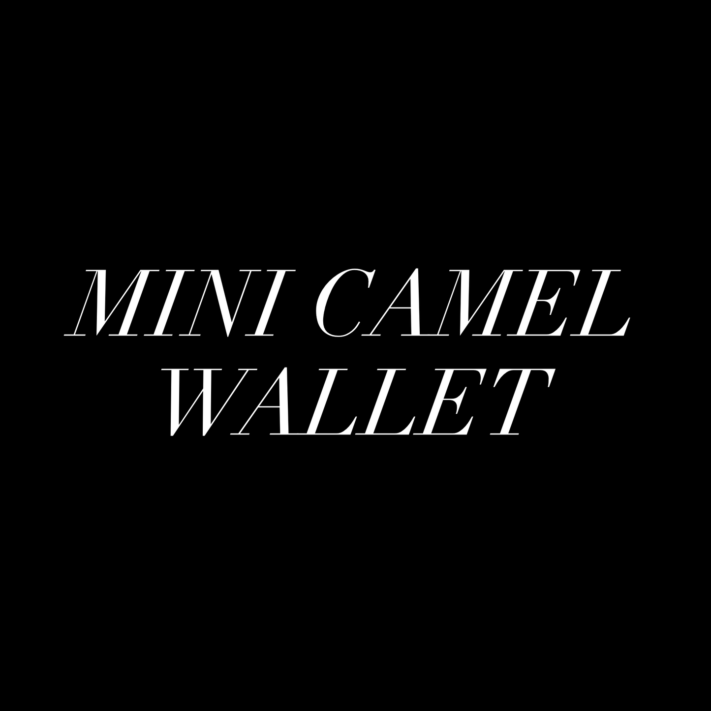 Mini Camel Wallet (special order)