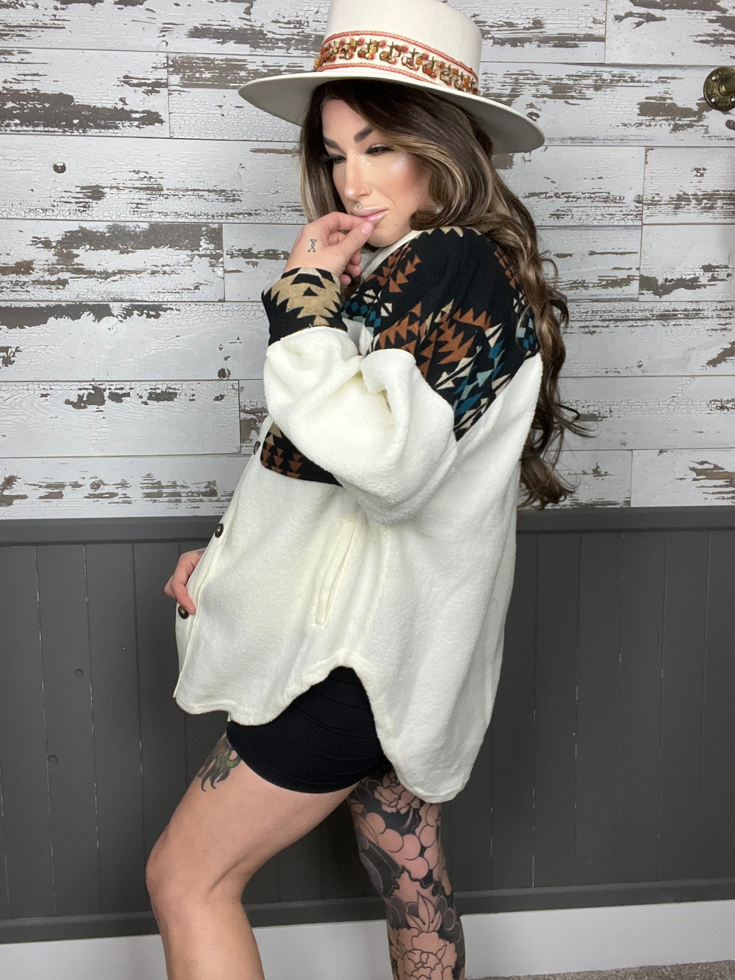 Winter Rodeo Aztec Sherpa Jacket