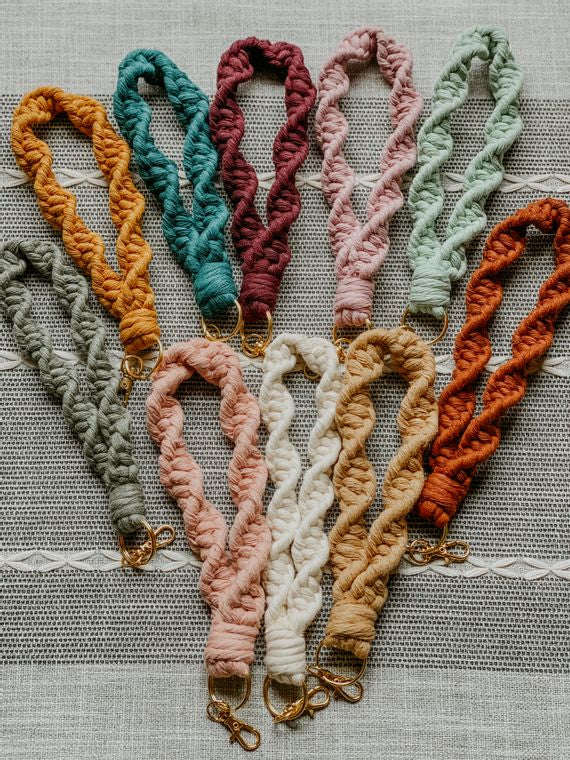 Spiraling Wristlet Keychains