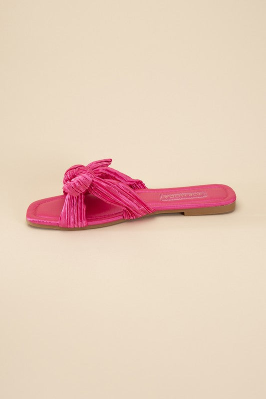 Gemma Bow Flat Slides (Multiple Colors) - BP