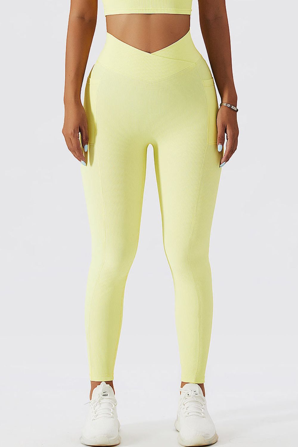 Winners Never Quit Crossover Waist Active Leggings (Basic Bae - Multiple Colors)