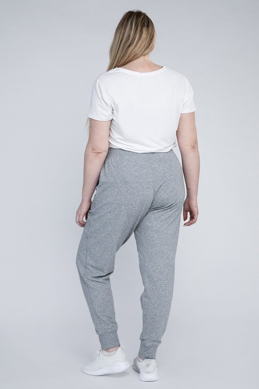 (1X-3X) Comfy Always Jogger Pants (Multiple Colors) - BP