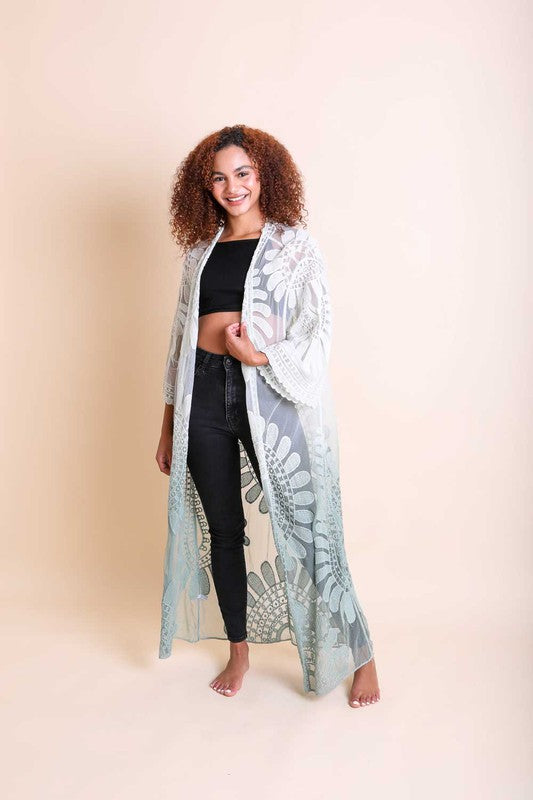 Let Her Fly Ombre Bohemian Lace Kimono (Multiple Colors) - BP