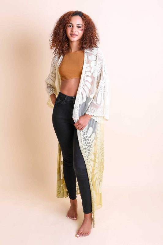 Let Her Fly Ombre Bohemian Lace Kimono (Multiple Colors) - BP