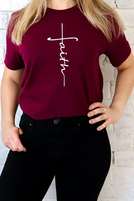 CURVY - Faith Tee (MULTIPLE COLORS) - BP