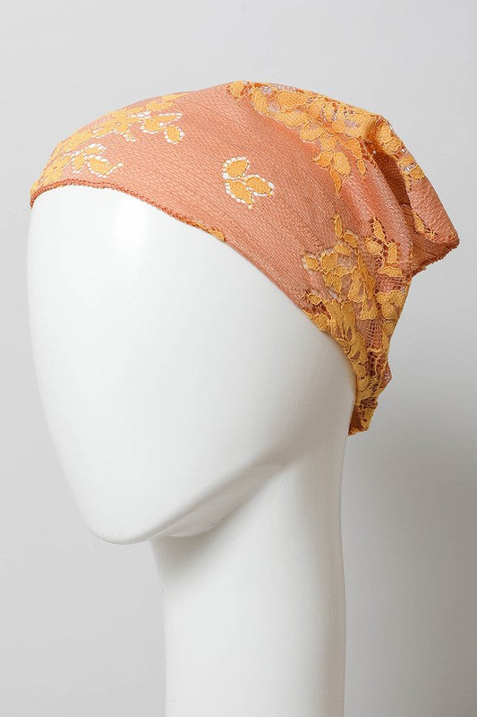 Hippie Days Floral Lace Headscarf (Multiple Colors) - BP