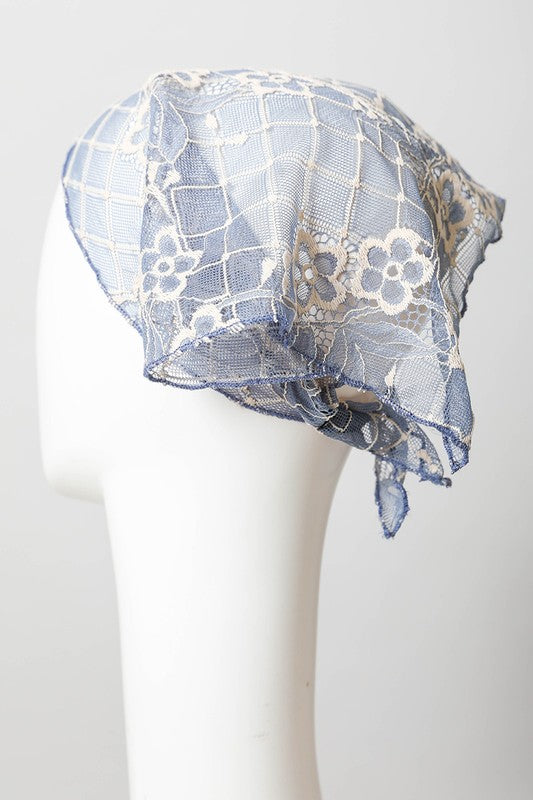 Hippie Days Floral Lace Headscarf (Multiple Colors) - BP