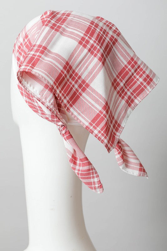 Home On The Range Triangle Flannel Head Scarf (Multiple Colors) - BP