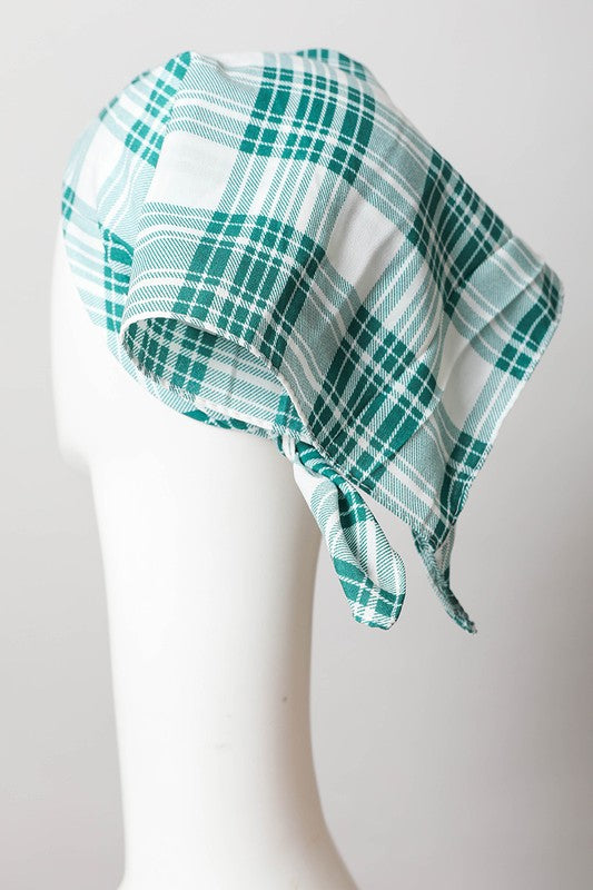 Home On The Range Triangle Flannel Head Scarf (Multiple Colors) - BP