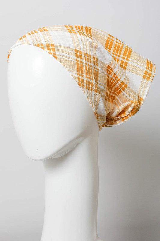 Home On The Range Triangle Flannel Head Scarf (Multiple Colors) - BP