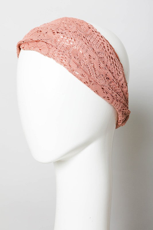 Beautiful Abundance Bohemian Lace Stretch Headwrap (Multiple Colors) - BP