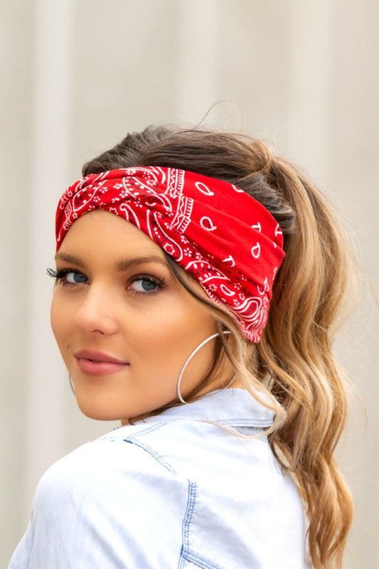 Real Crowd Pleaser Bandana Twist Headwraps (Multiple Colors) - BP