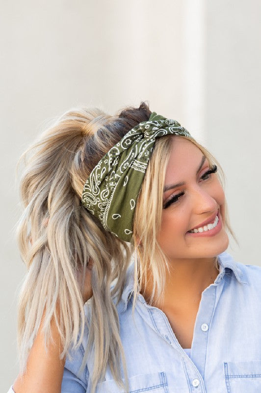 Real Crowd Pleaser Bandana Twist Headwraps (Multiple Colors) - BP