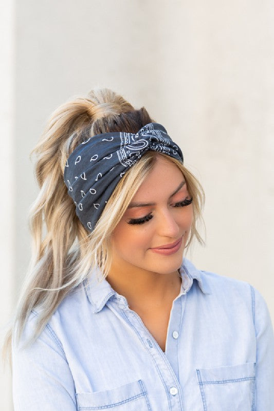 Real Crowd Pleaser Bandana Twist Headwraps (Multiple Colors) - BP