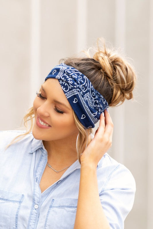 Real Crowd Pleaser Bandana Twist Headwraps (Multiple Colors) - BP