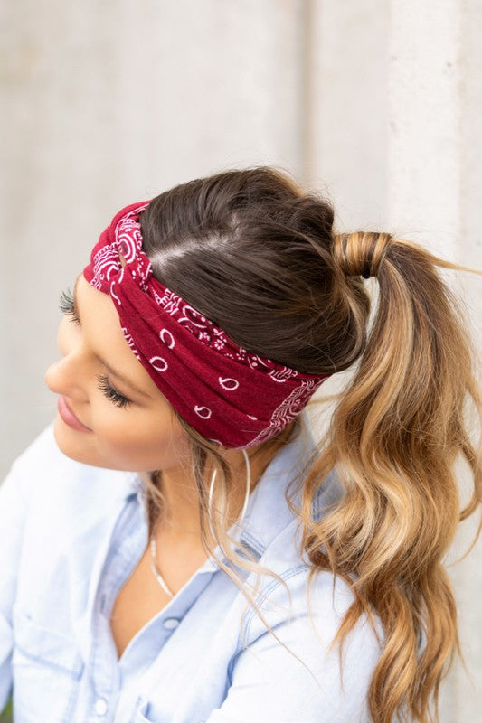 Real Crowd Pleaser Bandana Twist Headwraps (Multiple Colors) - BP