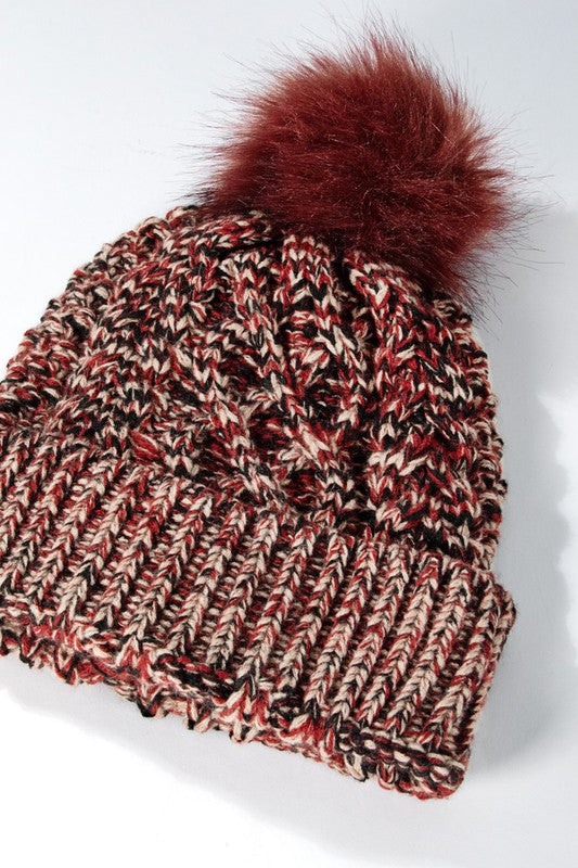 Woodland Intentions Pom Pom Knit Beanie