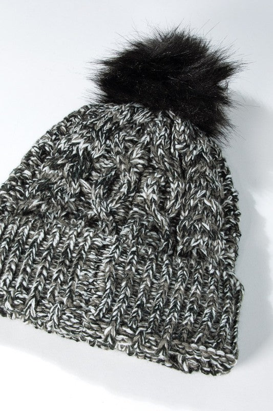 Woodland Intentions Pom Pom Knit Beanie