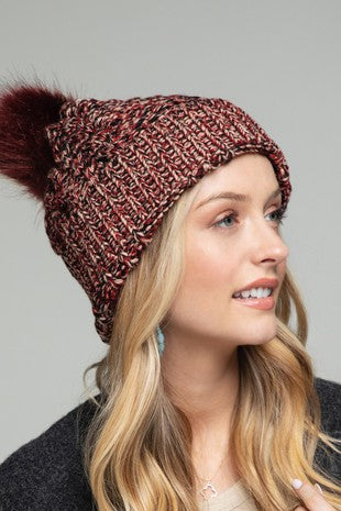 Woodland Intentions Pom Pom Knit Beanie