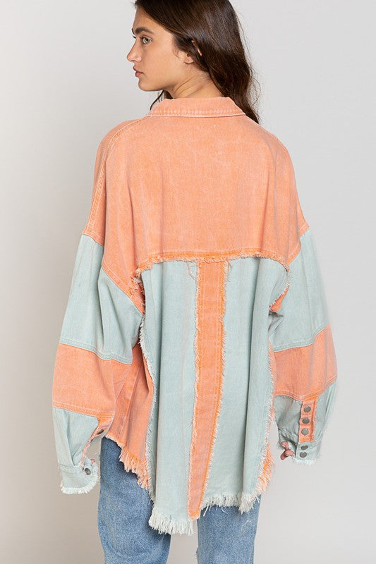 Next Town Over Colorblock Oversized Jacket POL (Multiple Colors) - BP