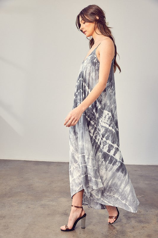 Tie-Dye Cami Maxi Dress (Multiplle Colors) - BP