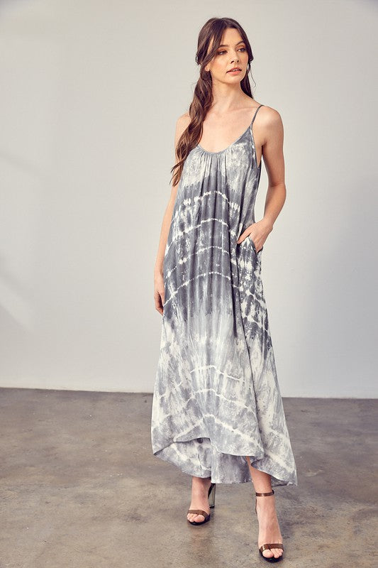 Tie-Dye Cami Maxi Dress (Multiplle Colors) - BP