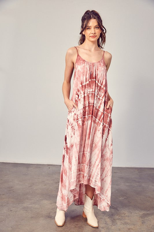 Tie-Dye Cami Maxi Dress (Multiplle Colors) - BP