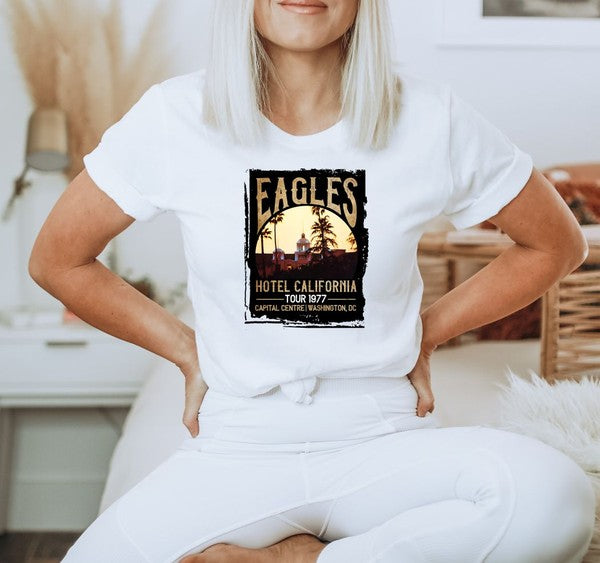 (XS-XL) Eagles Fly High Hotel California Music Fest Tee (Multiple Colors)